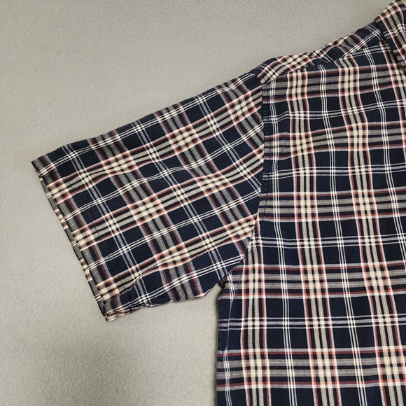 Carhartt Shirt Mens XL Blue Gray Plaid Short Sleeve Button Down - Picture 14 of 16